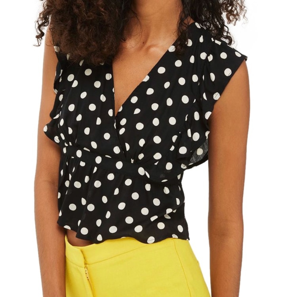 Top Shop polka dot sun top